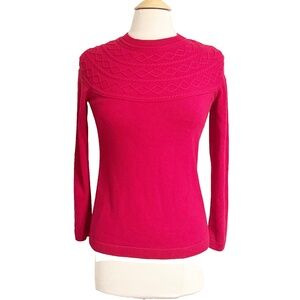 Talbots Cashmere Blend Pullover Sweater Petite Small SP Red